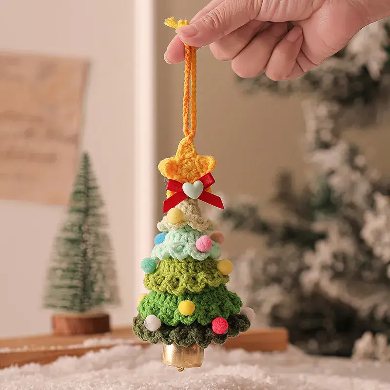 New 2025 Plush Christmas Tree Ornament with Bell - Image 3