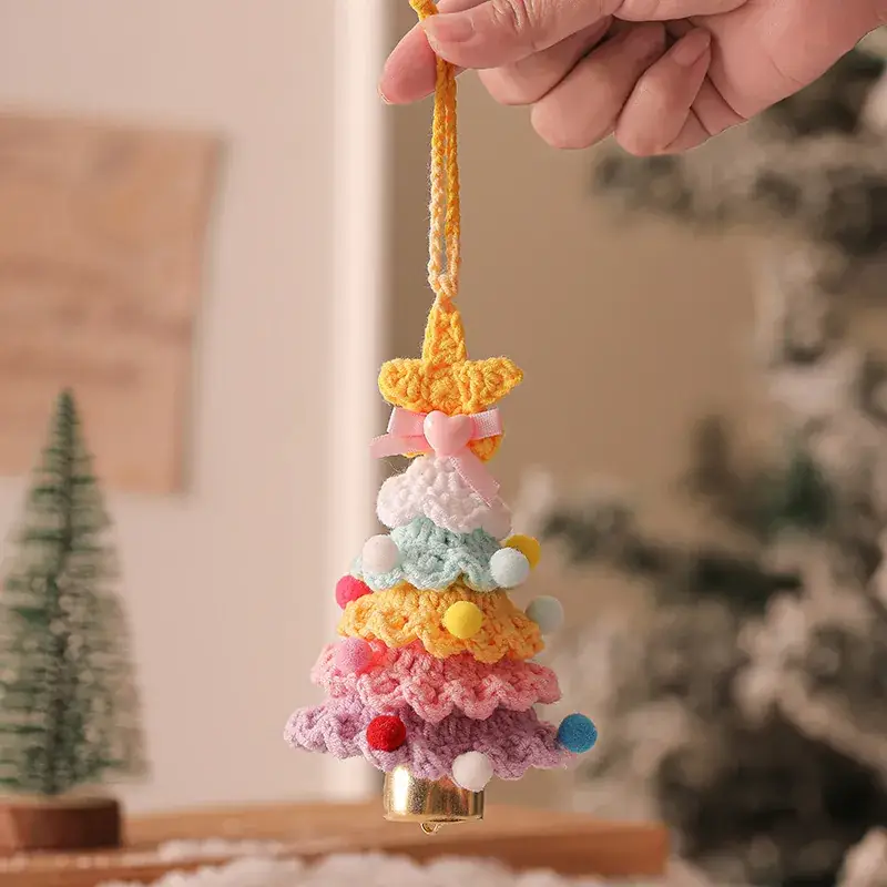 New 2025 Plush Christmas Tree Ornament with Bell - Image 5