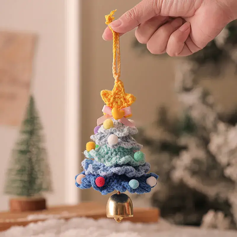 New 2025 Plush Christmas Tree Ornament with Bell - Image 6