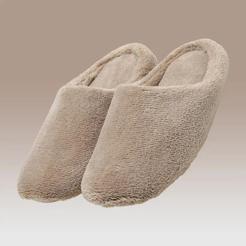 New Japanese-Style Slippers for Men Women Warm Plush Autumn Winter