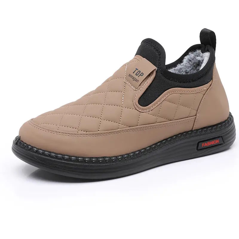 Official Flagship Store of Old Beijing Cloth Shoes, Women's Cotton Shoes, Winter Mom Shoes, Slip-On Plush Warm Snow Boots for Women - Image 7