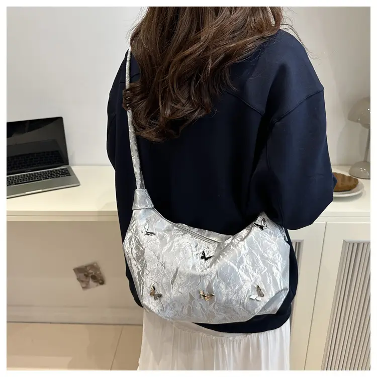 Black Butterfly Embroidered Shoulder Crossbody Bag — feature 15
