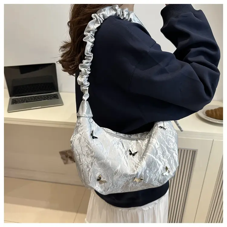 Black Butterfly Embroidered Shoulder Crossbody Bag — feature 16