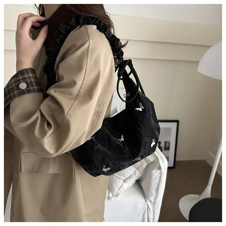 Black Butterfly Embroidered Shoulder Crossbody Bag — feature 24