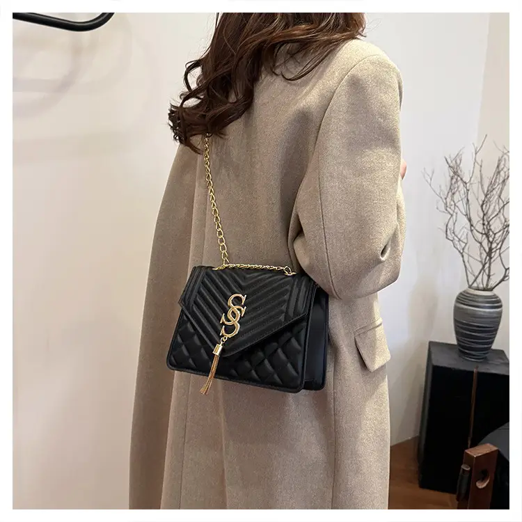 Lingge Chain Bag Women's Tan 2024 New Style — feature 25