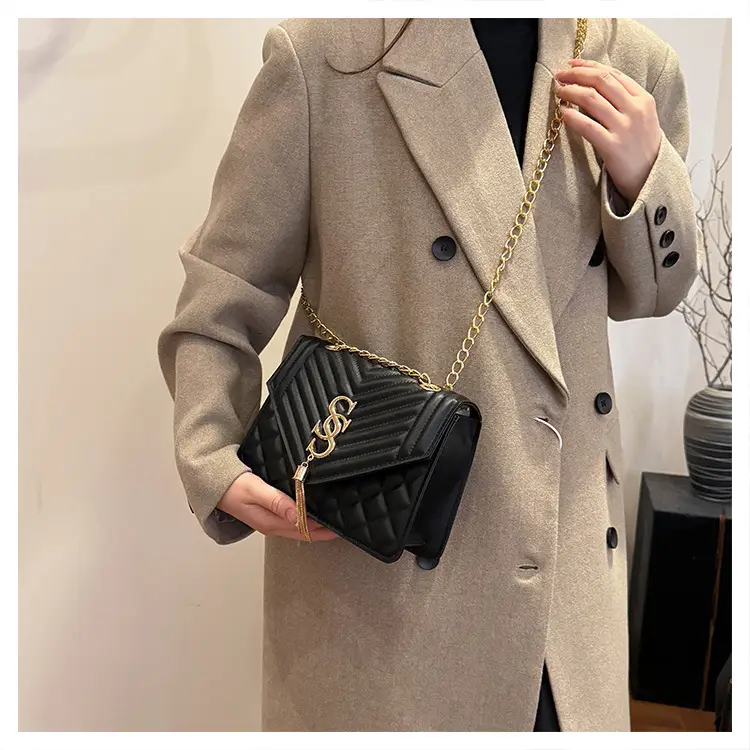 Lingge Chain Bag Women's Tan 2024 New Style — feature 26
