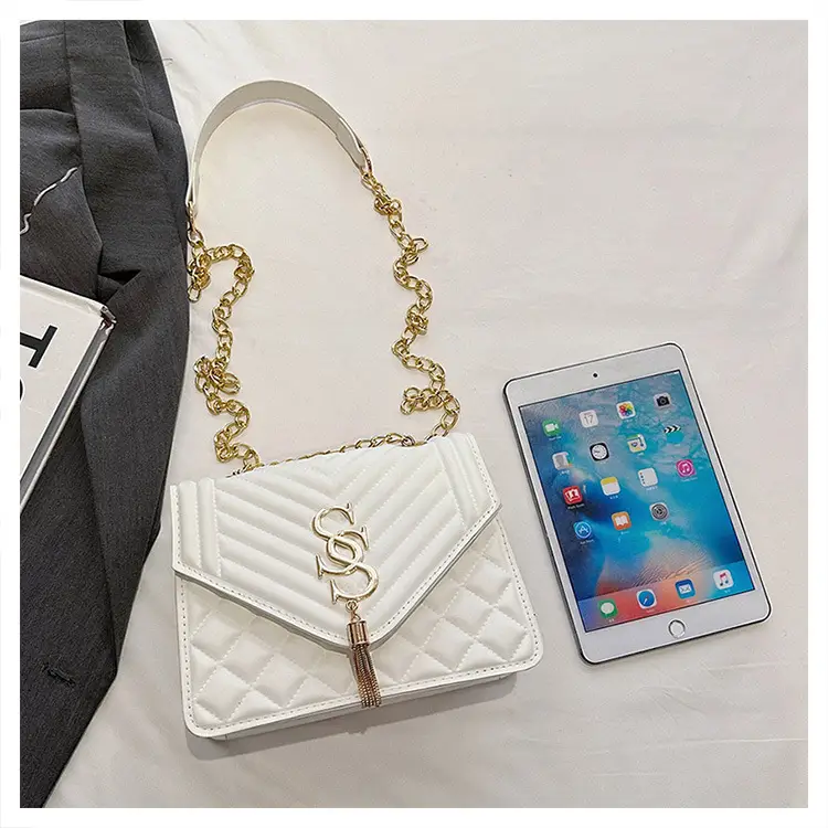 Lingge Chain Bag Women's Tan 2024 New Style — feature 38