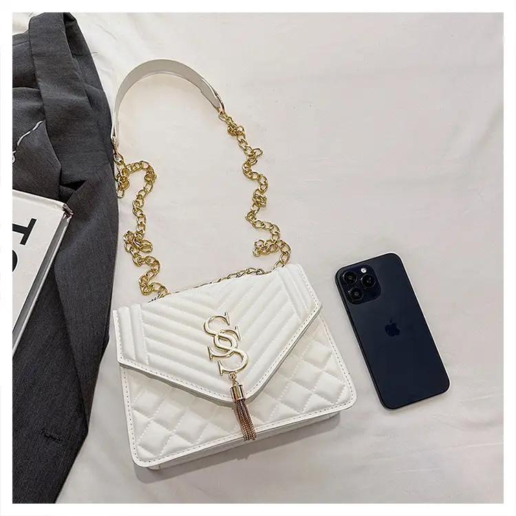 Lingge Chain Bag Women's Tan 2024 New Style — feature 39