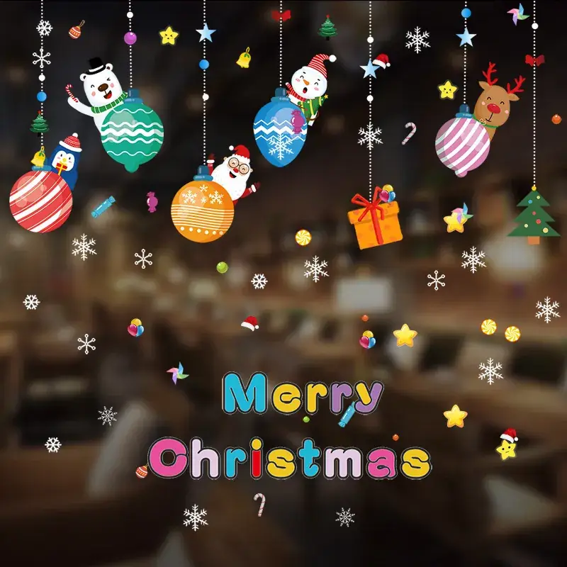 Christmas Electrostatic Stickers for Home Decor - Image 11