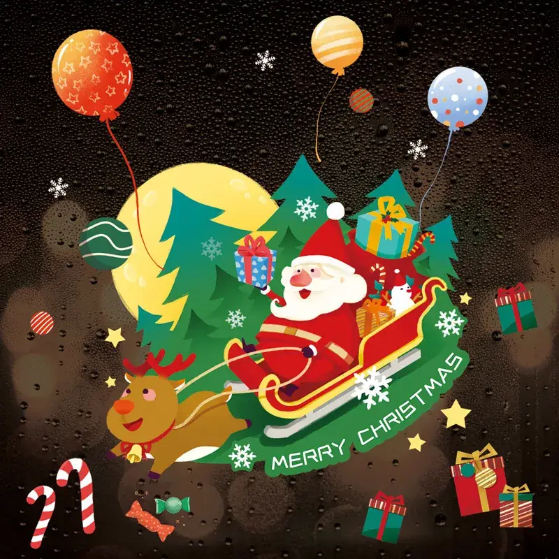 Christmas Electrostatic Stickers for Home Decor — feature 4