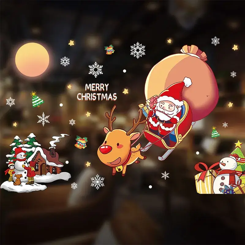 Christmas Electrostatic Stickers for Home Decor - Image 3