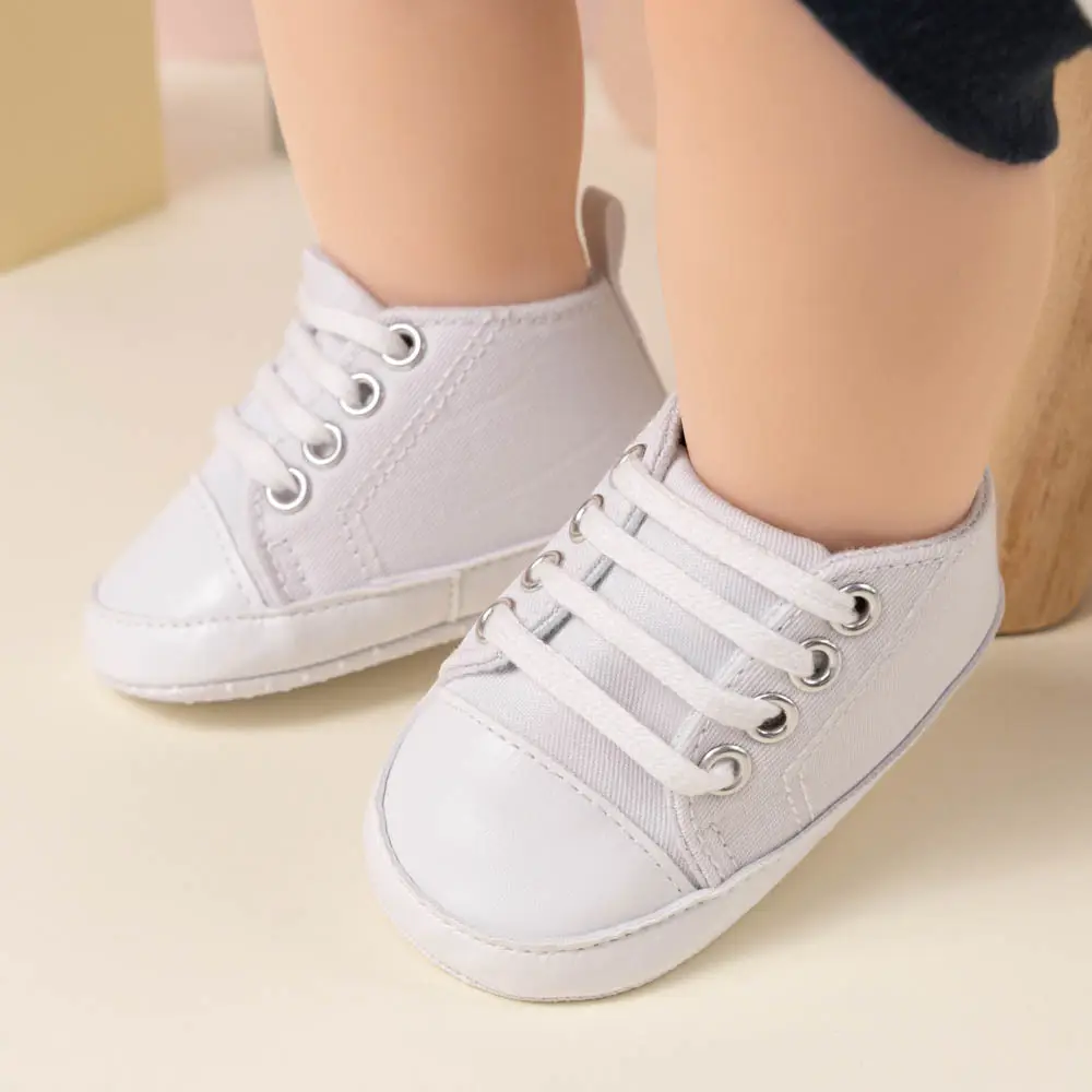 Classic Canvas Toddler Shoes Black White Non-Slip — feature 13