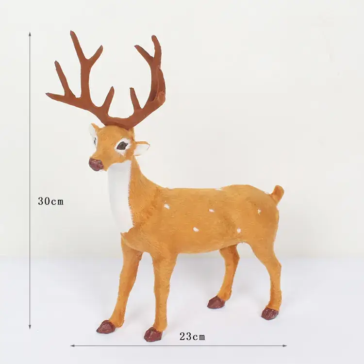 30cm Fawn Deer Decorative Christmas Window Prop - Image 4