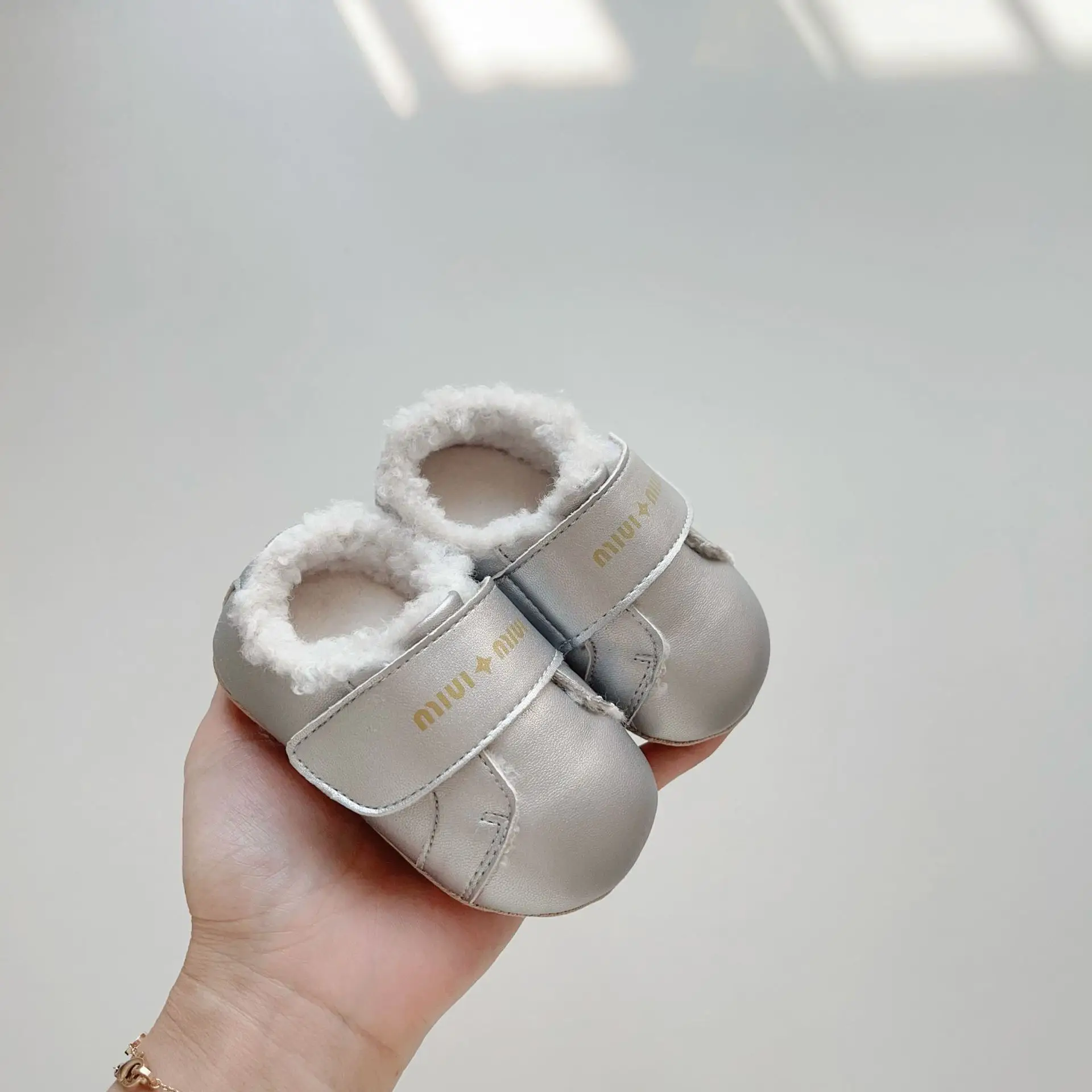 Korean Winter Baby Shoes Soft Fleece Anti-Slip