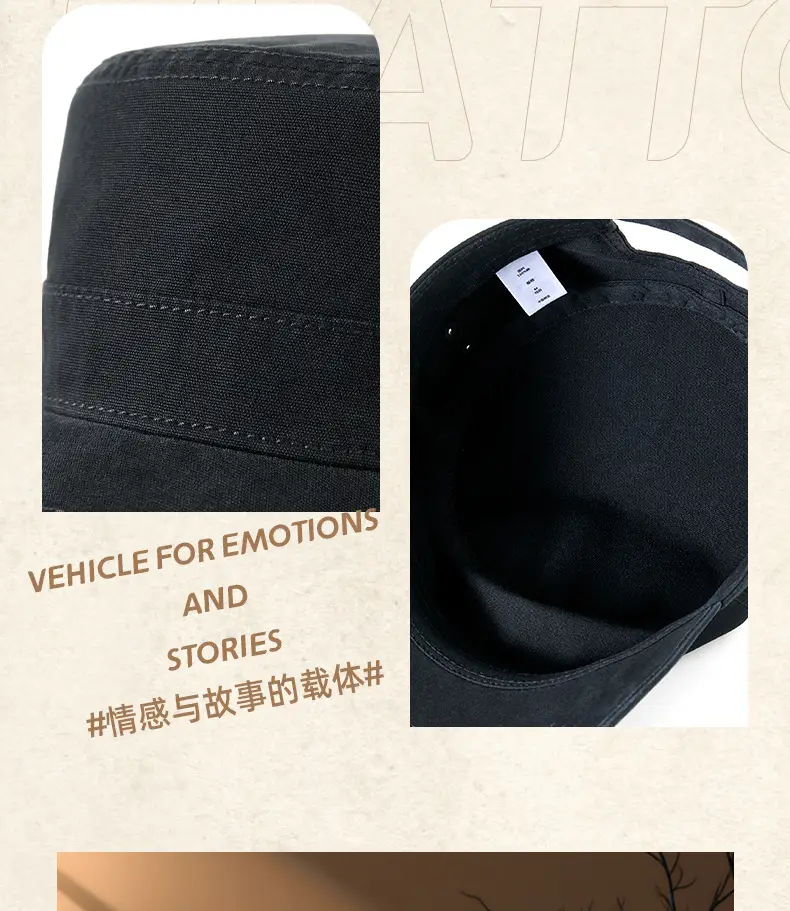Men's Grey Cotton Baseball Cap Large Size 80g — feature 14