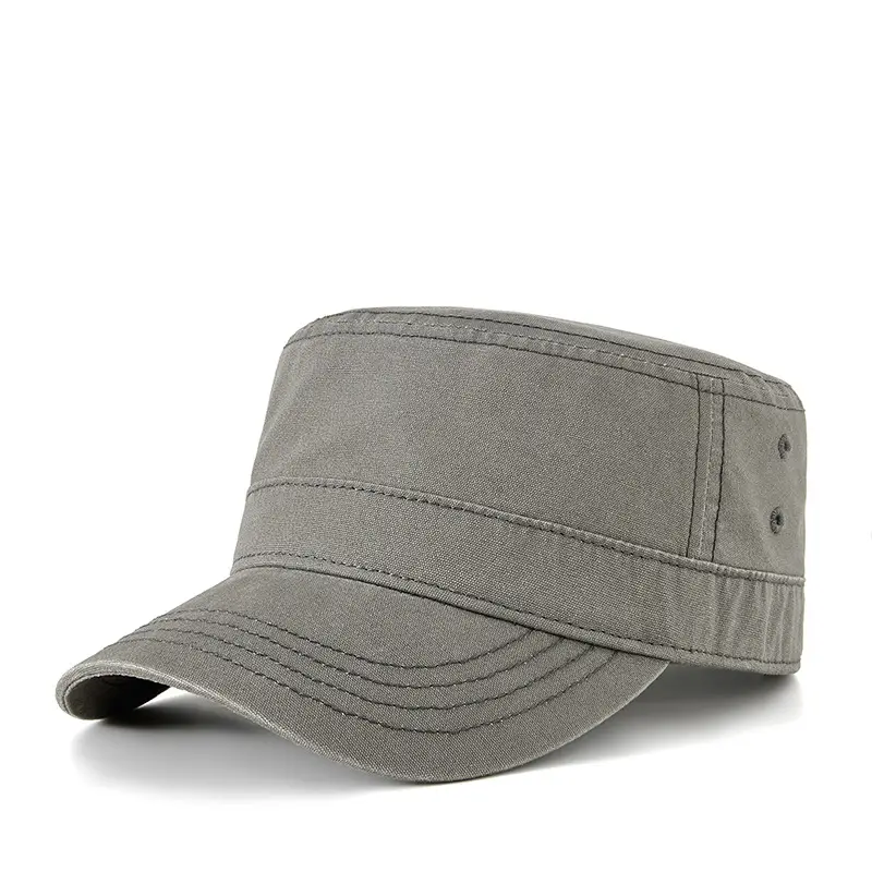 Men's Grey Cotton Baseball Cap Large Size 80g - Image 4