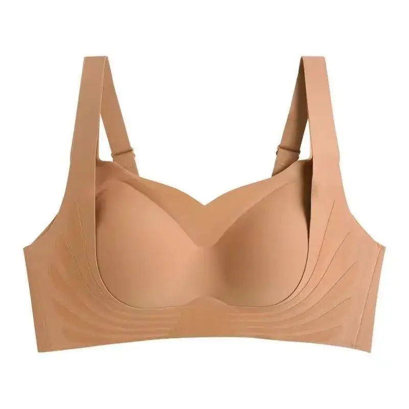 Traceless Jelly Cup Bra Women's Rimless Push Up Soft Support