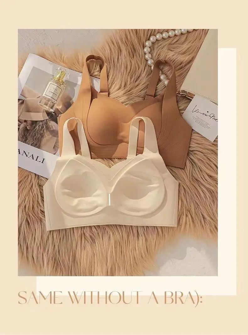 Traceless Jelly Cup Bra Women's Rimless Push Up Soft Support — feature 15