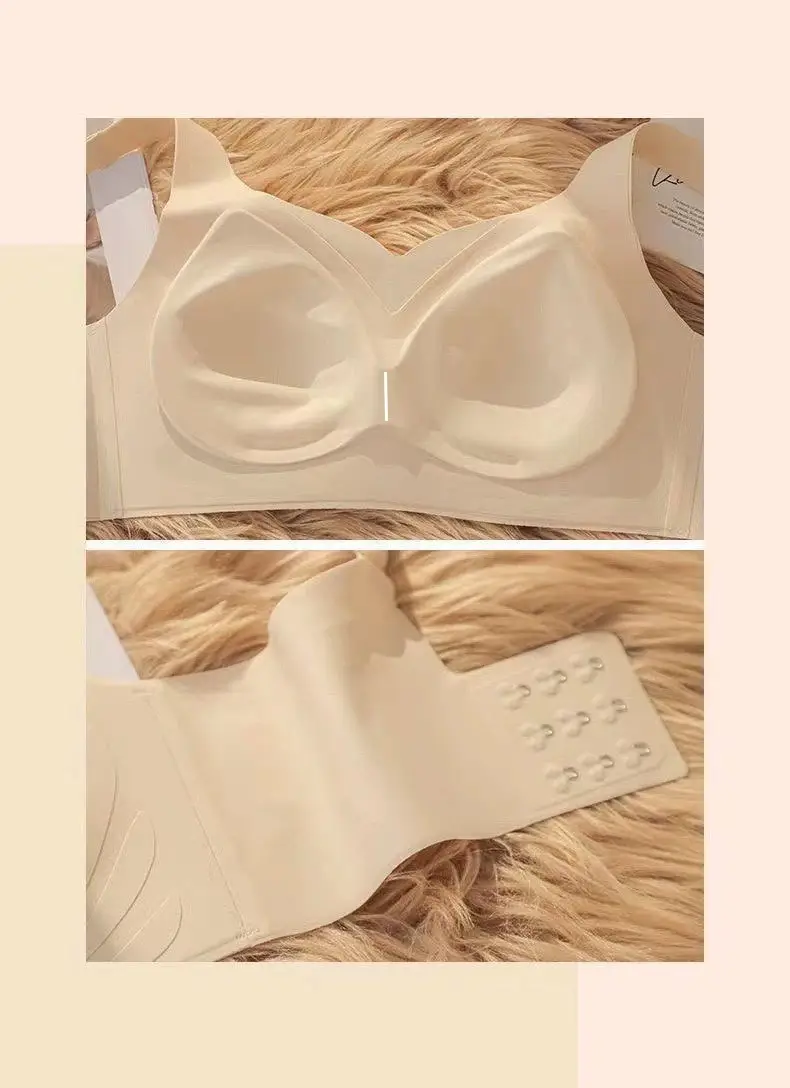 Traceless Jelly Cup Bra Women's Rimless Push Up Soft Support — feature 16