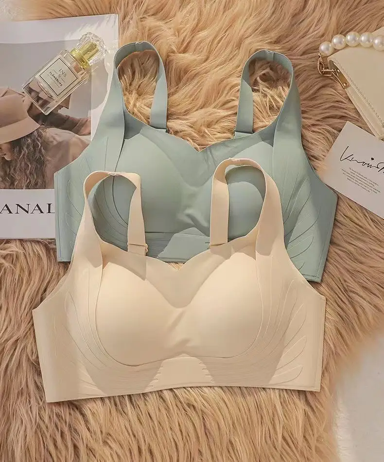Traceless Jelly Cup Bra Women's Rimless Push Up Soft Support — feature 17