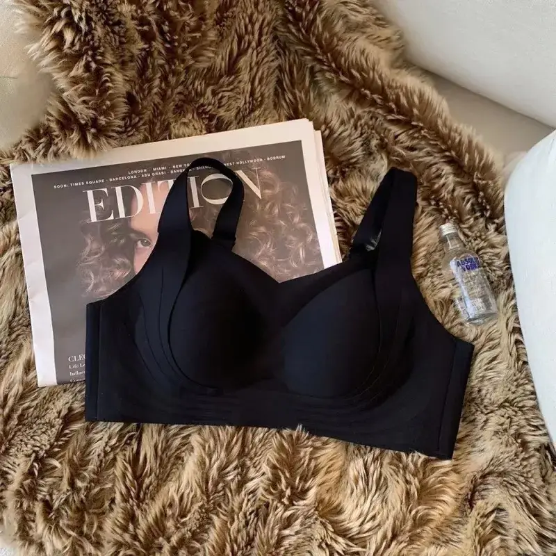 Traceless Jelly Cup Bra Women's Rimless Push Up Soft Support