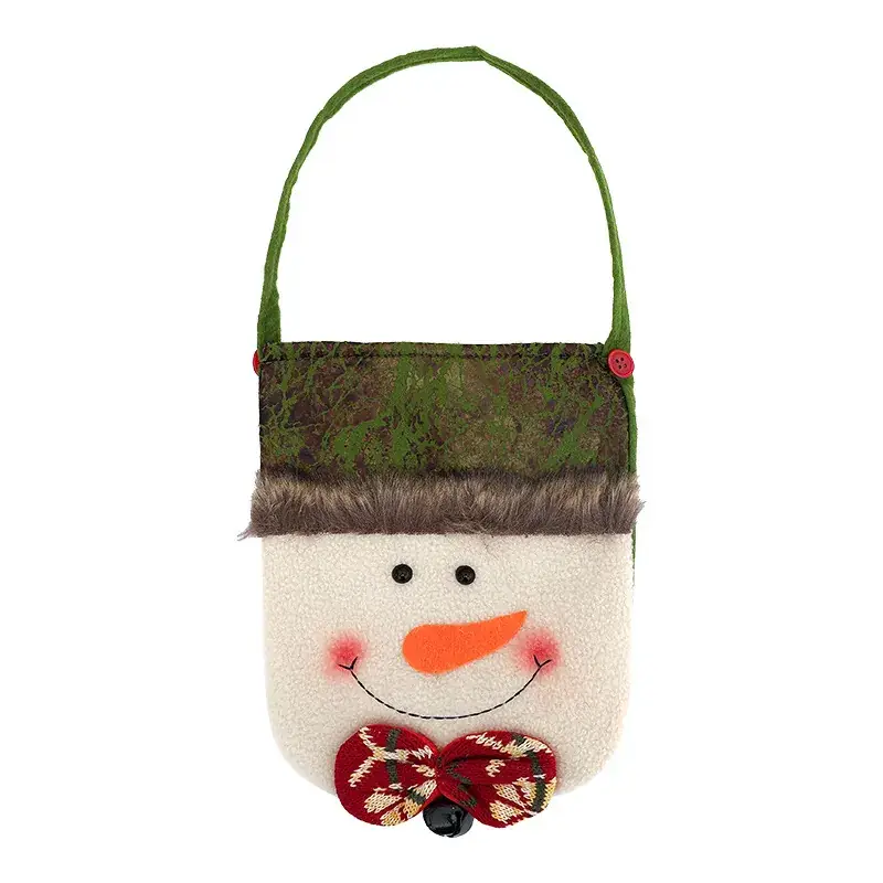 Christmas Snowman Bag Red White 20x15cm - Image 29