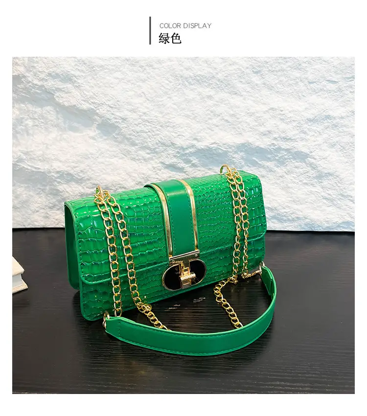 Red Croc Leather Shoulder Bag for Women 2024 — feature 15