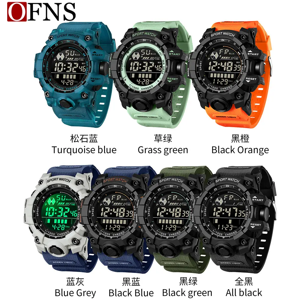 Ofns Digital Sport Watch with LCD Display & Waterproof Design - Image 11