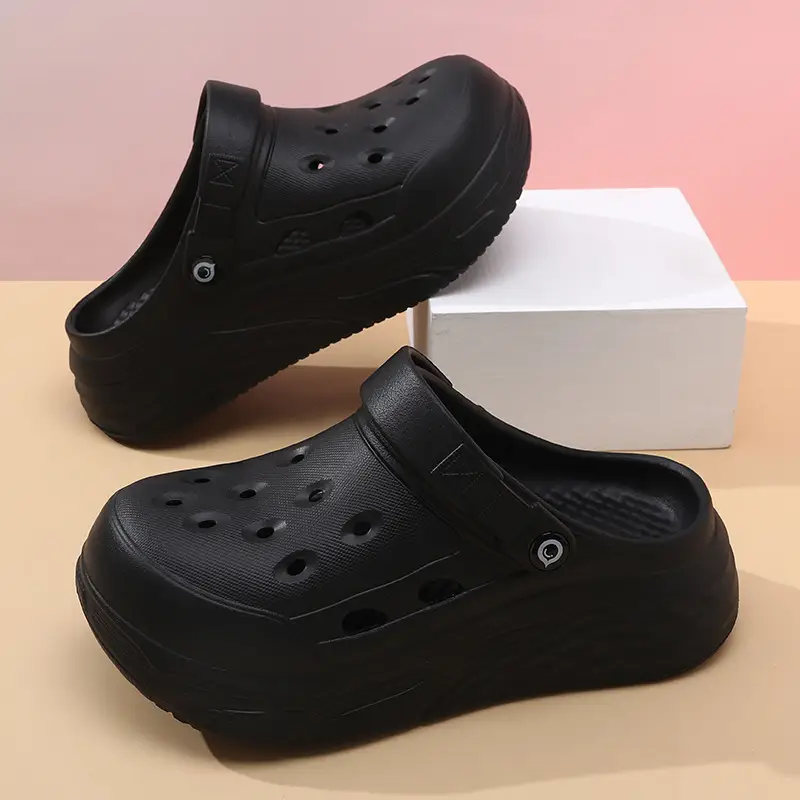 Thick-soled hole shoes women's high-rise breathable non-slip covered head sop summer wear new deodorant non-abrasive lightweight slippers - Image 8