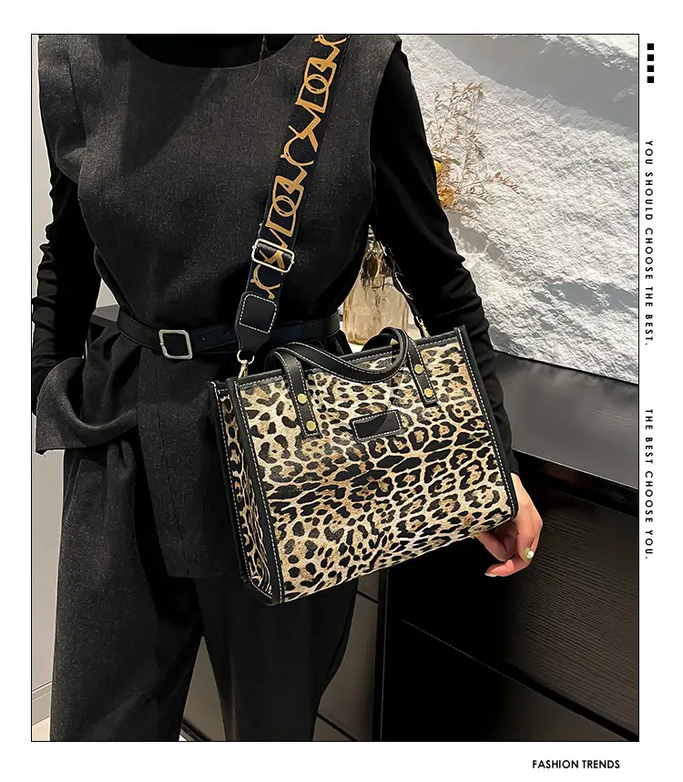 Leopard Print Women's High-end Tote Bag — feature 2