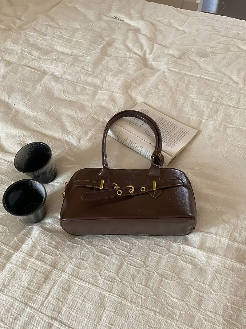 Women's Retro Bowling Bag Shoulder Bag Large Capacity — feature 4