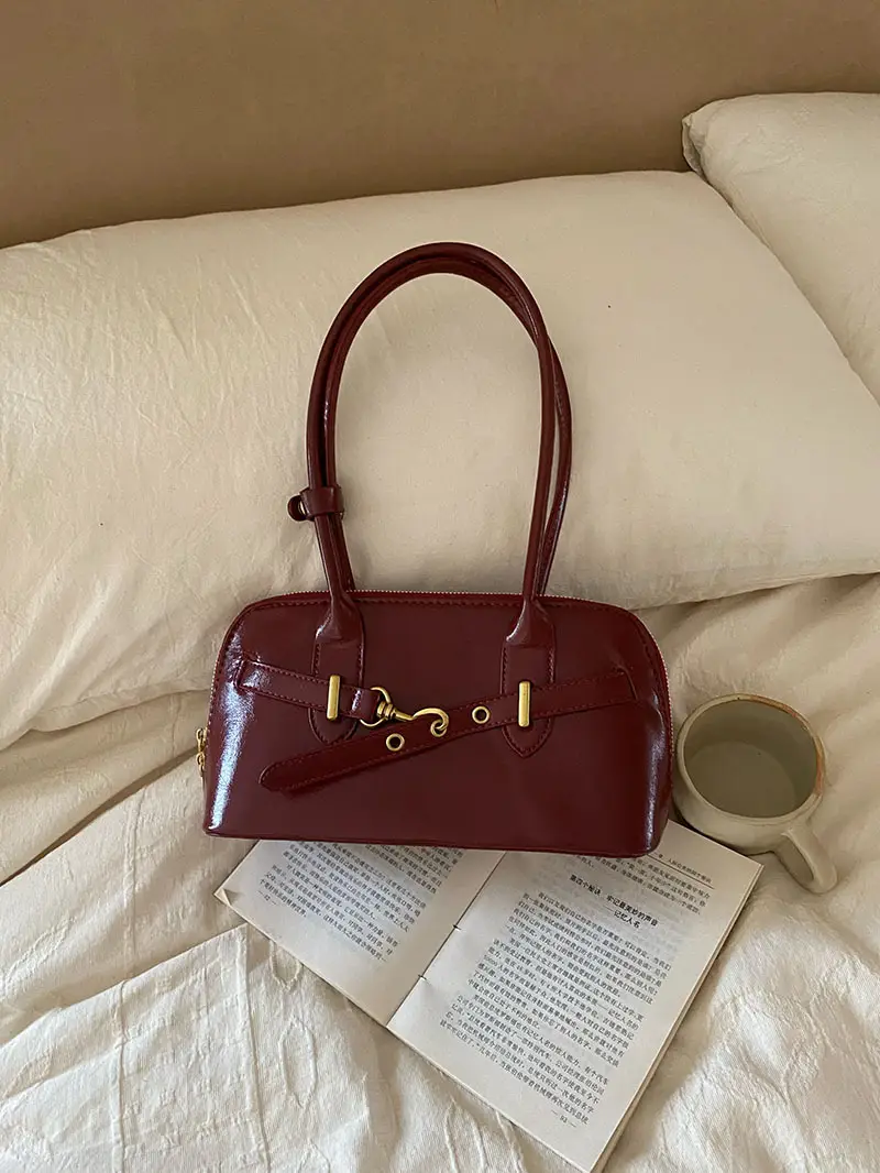 Women's Retro Bowling Bag Shoulder Bag Large Capacity — feature 5