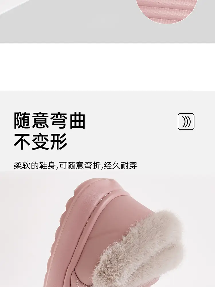 Waterproof Cotton Slippers for Women, Winter 2026 New Model, Indoor Home Anti-Slip Cotton Shoes with Heel Cover for Elderly, Household Use for Women — feature 12