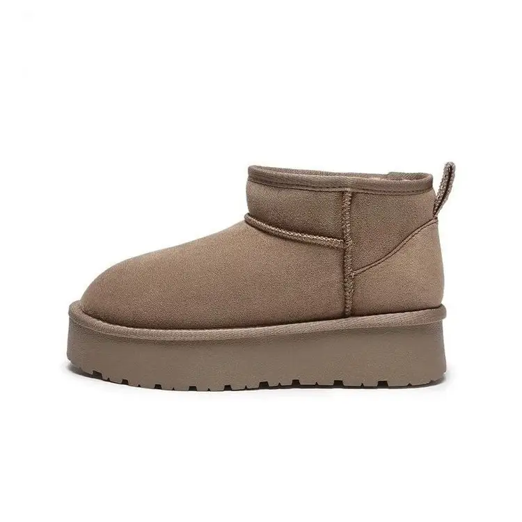 Women's Fleece Lined Snow Boots Brown 2024 - Image 6