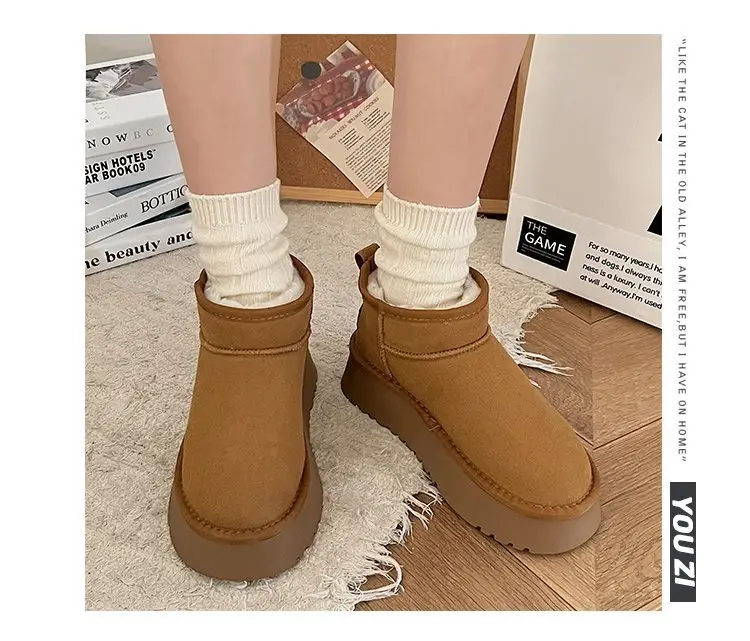 Women's Fleece Lined Snow Boots Brown 2024 — feature 4