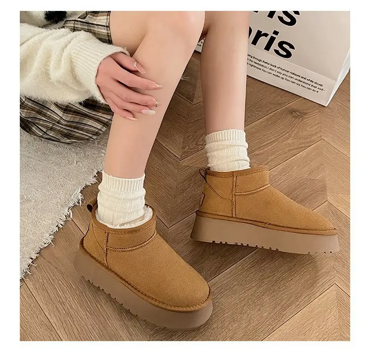 Women's Fleece Lined Snow Boots Brown 2024 — feature 5
