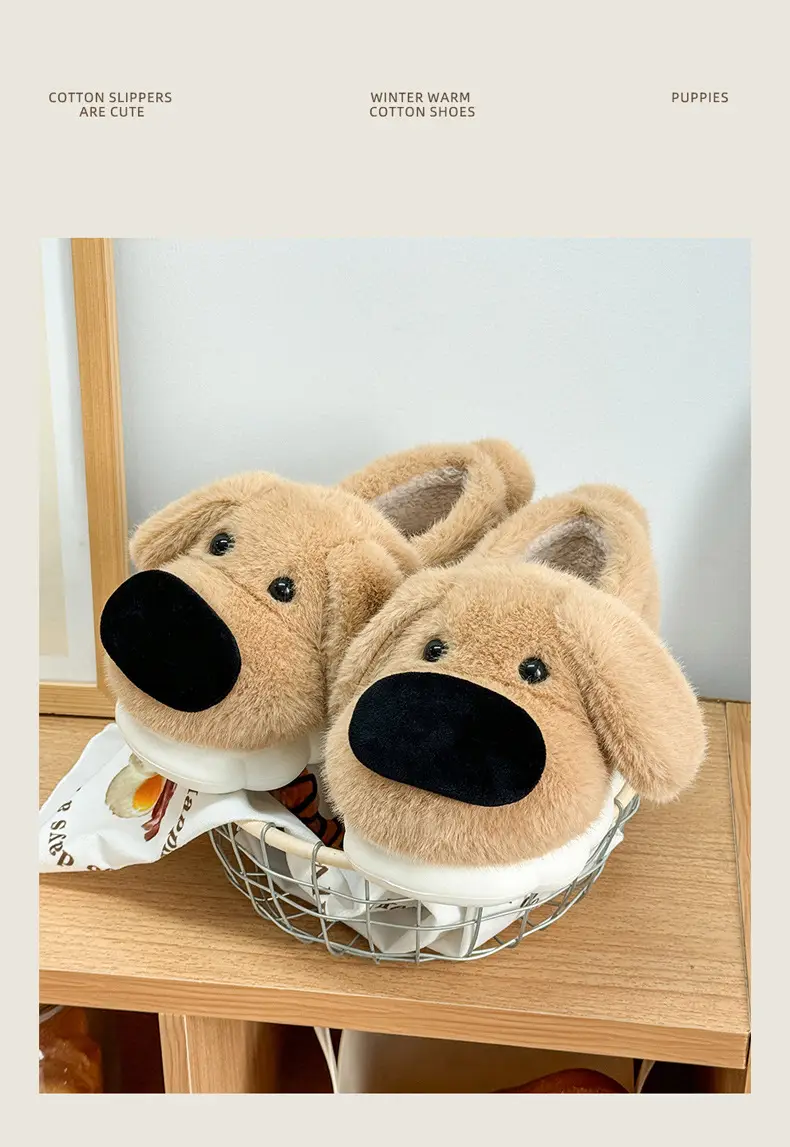 Kapibala Cotton Slippers for Women Winter Plush Family Warm Home Cartoon Cute Kidsren's Cotton Shoes for Men Winter — feature 17