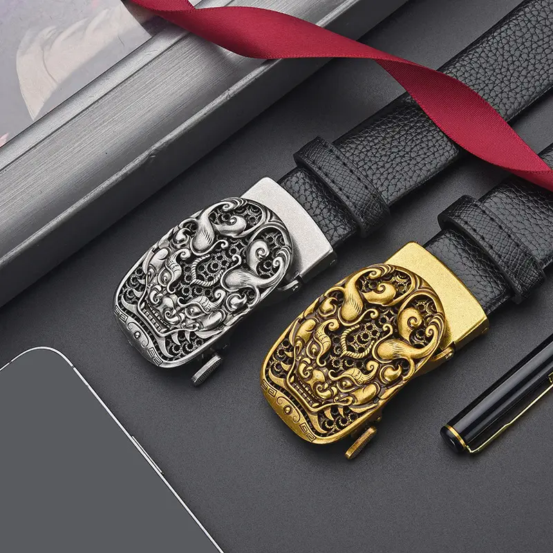 Men's Ethnic Cowhide Belt Genuine Leather Retro Style - Image 6