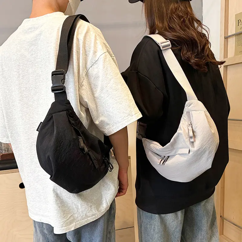 Japanese Style Crossbody Dumpling Bag Men's 2024 New Large Capacity Fitness Neutral Workwear Street Shoulder Crossbody Dumpling Bag - Image 7