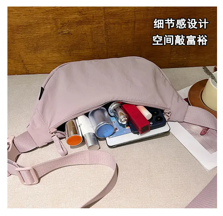 Japanese Style Crossbody Dumpling Bag Men's 2024 New Large Capacity Fitness Neutral Workwear Street Shoulder Crossbody Dumpling Bag — feature 10