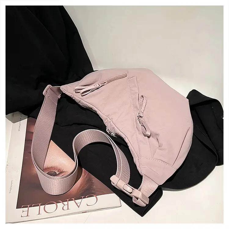 Japanese Style Crossbody Dumpling Bag Men's 2024 New Large Capacity Fitness Neutral Workwear Street Shoulder Crossbody Dumpling Bag — feature 19