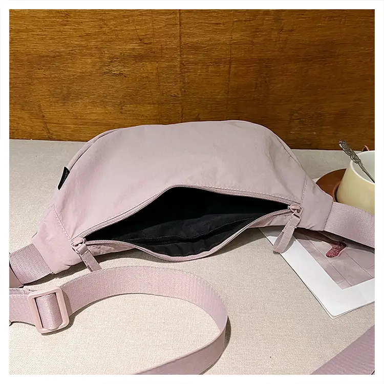 Japanese Style Crossbody Dumpling Bag Men's 2024 New Large Capacity Fitness Neutral Workwear Street Shoulder Crossbody Dumpling Bag — feature 35
