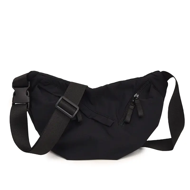 Japanese Style Crossbody Dumpling Bag Men's 2024 New Large Capacity Fitness Neutral Workwear Street Shoulder Crossbody Dumpling Bag — feature 44