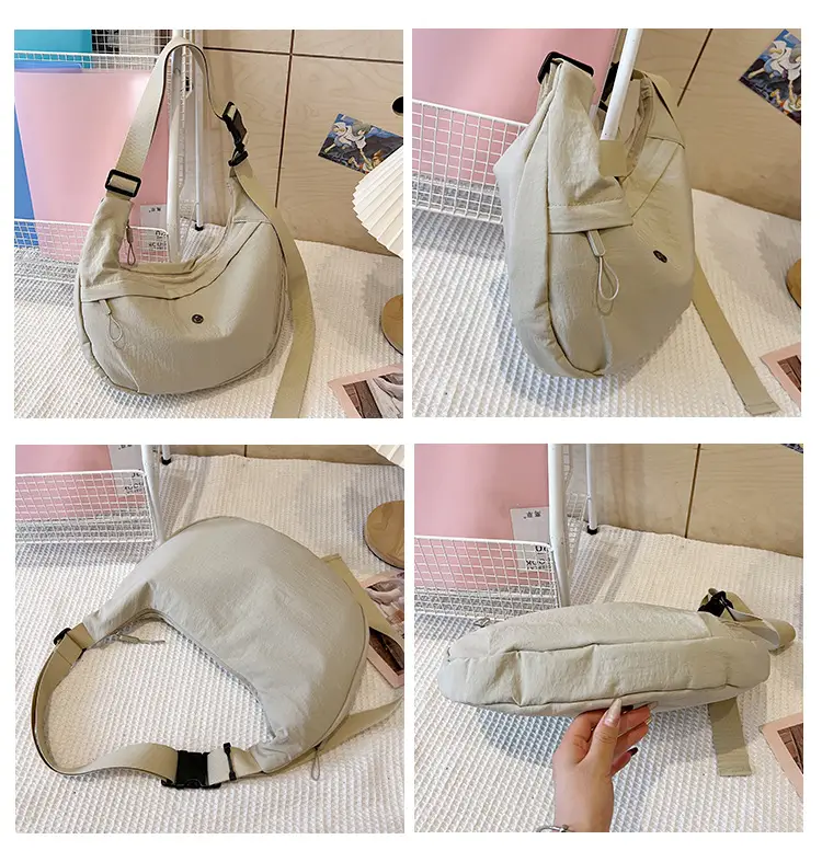 New Korean Style Black Nylon Crossbody Bag for Women — feature 13