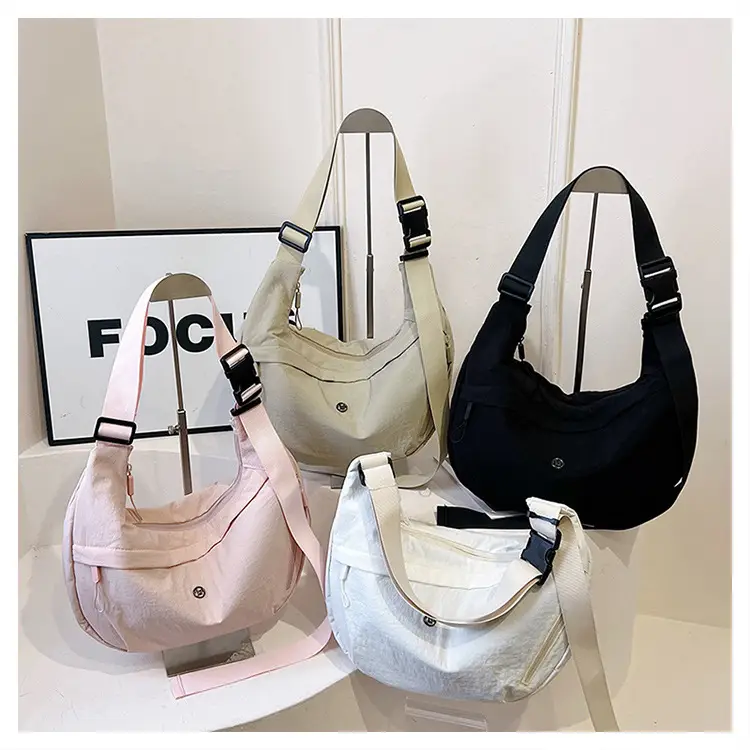 New Korean Style Black Nylon Crossbody Bag for Women — feature 19