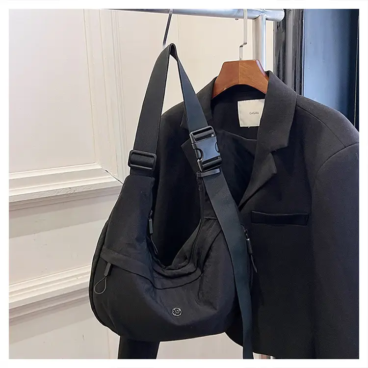New Korean Style Black Nylon Crossbody Bag for Women — feature 22