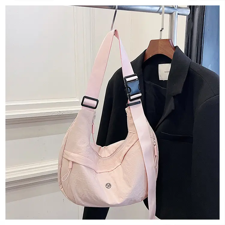 New Korean Style Black Nylon Crossbody Bag for Women — feature 23