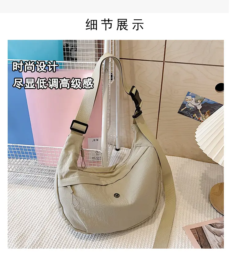 New Korean Style Black Nylon Crossbody Bag for Women — feature 4