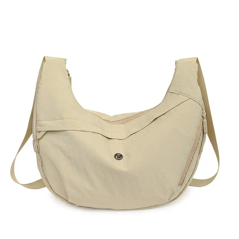 New Korean Style Black Nylon Crossbody Bag for Women