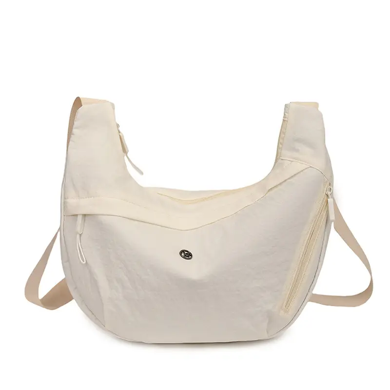 New Korean Style Black Nylon Crossbody Bag for Women